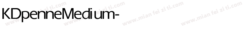 KDpenne Medium字体转换